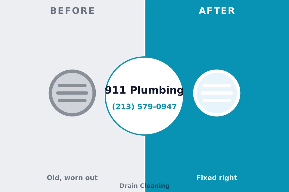 Before and after: plumbing repair Madison Heights, MI